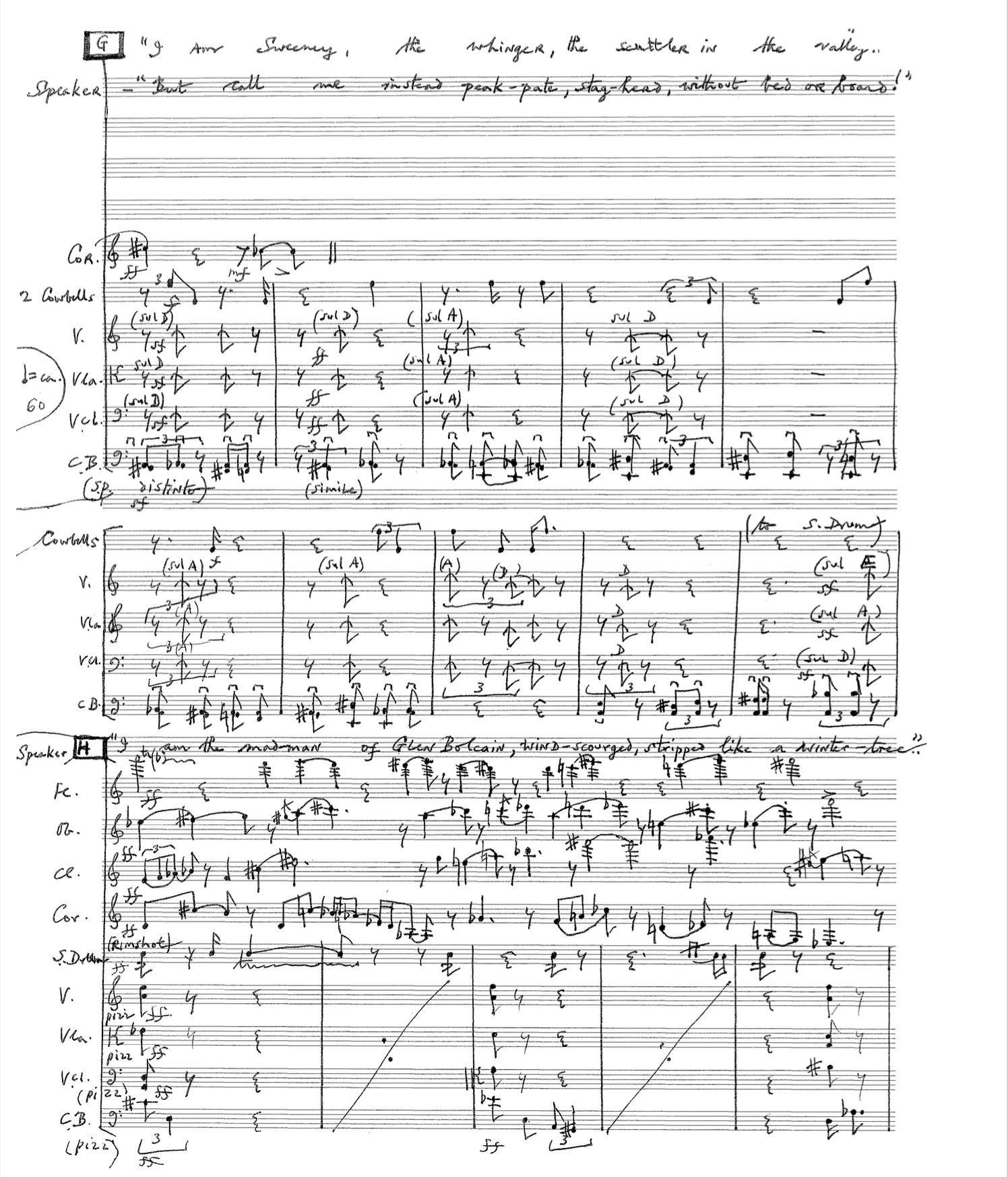 Score Extract from Buile Suibhne