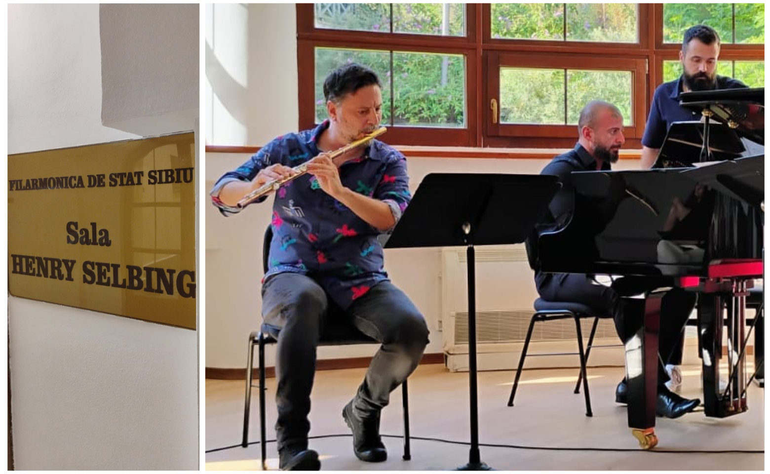 Inside the Sibiu Philharmonic, photo from workshop performance
