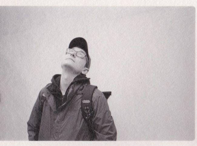 Monochrome photo of Andy Ingamells