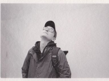 Monochrome photo of Andy Ingamells