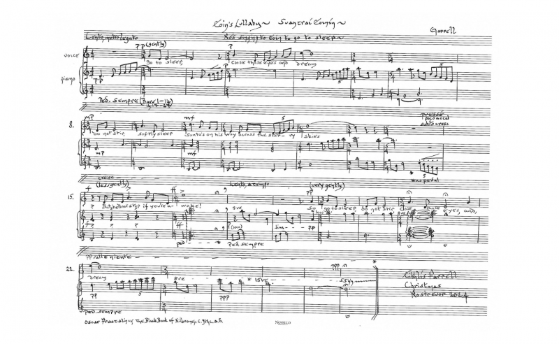 Handwritten score by Eibhlís Farrell
