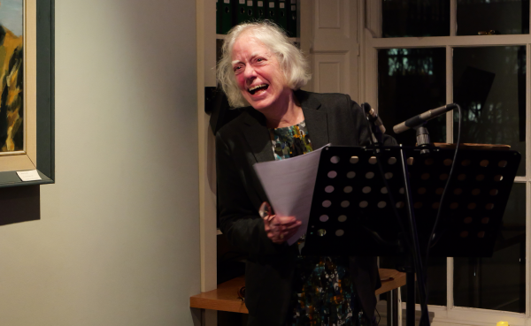 Composer Jane O'Leary speaks at the launch of ‘Seizing the Day: Ian Wilson at 60’ at CMC.